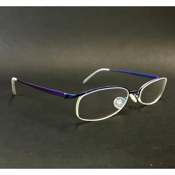 Lindberg Eyeglasses Frames Mod.7140 Col. P80 Iridescent Blue Titanium 50-17-140